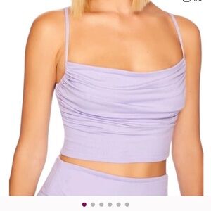 Susana Monaco Lavender Ruched Women's Top